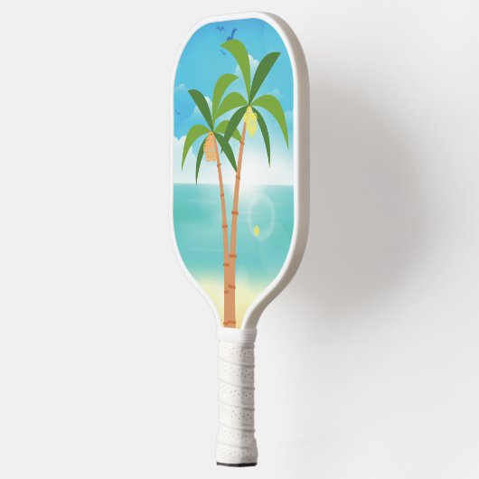 Pickleball Paradise Palm Trees Pickleball Paddle (Links)