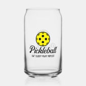 Pickleball partij kan vorm drink glas (Achterkant)