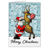 Pickleball Partners Kerstman en rendier (Voorkant)