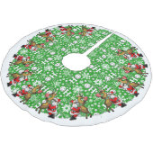 Pickleball Partners Santa & Rendier Sleighing It Kerstboom Rok (Gekanteld)