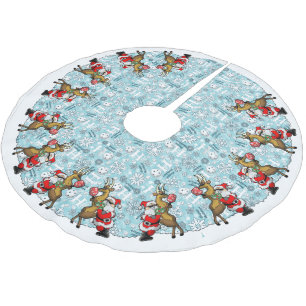 Pickleball Partners Santa & Rendier Sleighing It Kerstboom Rok