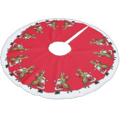 Pickleball Partners Santa & Rendier Sleighing It Kerstboom Rok (Gekanteld)