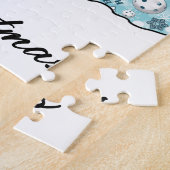 Pickleball Partners Santa & Rendier Sleighing It Legpuzzel (Zijkant)