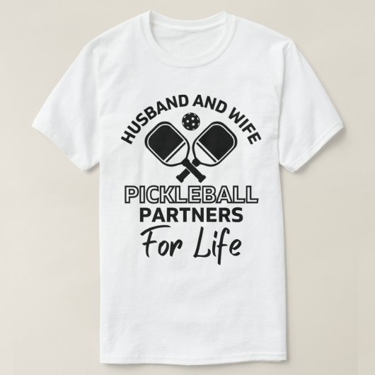 Pickleball Partners voor het leven grappig voor Hu T-shirt (Design voorkant)