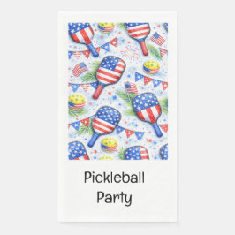 Pickleball Party 4th of July Independence Day Servet