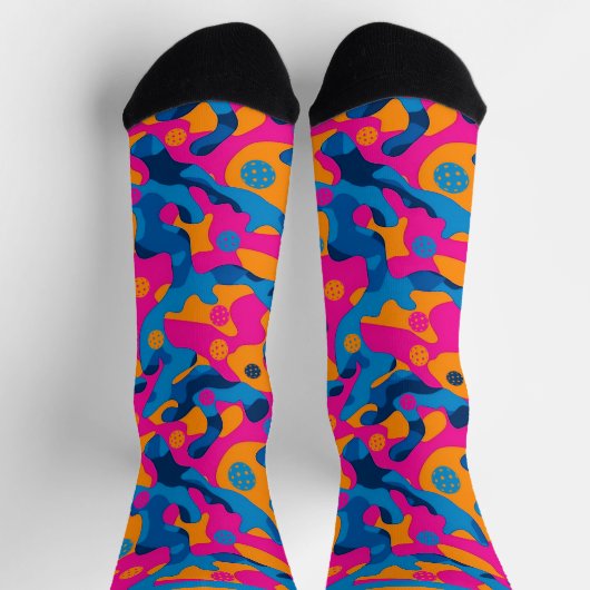 Pickleball Party Camo Sokken (Top)