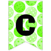 Pickleball Party, Colorful Pickleball Balls Vlaggetjes (Derde vlag)