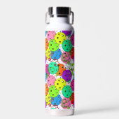 Pickleball Party Confetti en ballonnen personalise Waterfles (Voorkant)