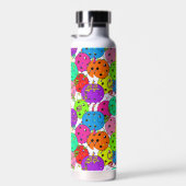 Pickleball Party Confetti en ballonnen personalise Waterfles (Rechts)
