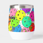 Pickleball Party Confetti- en Pickleball-ballonnen (Achterkant)