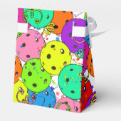 Pickleball Party Confetti- en Pickleball-ballonnen Bedankdoosjes (Achterkant)