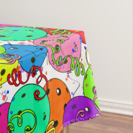 Pickleball Party Confetti- en Pickleball-ballonnen Tafelkleed