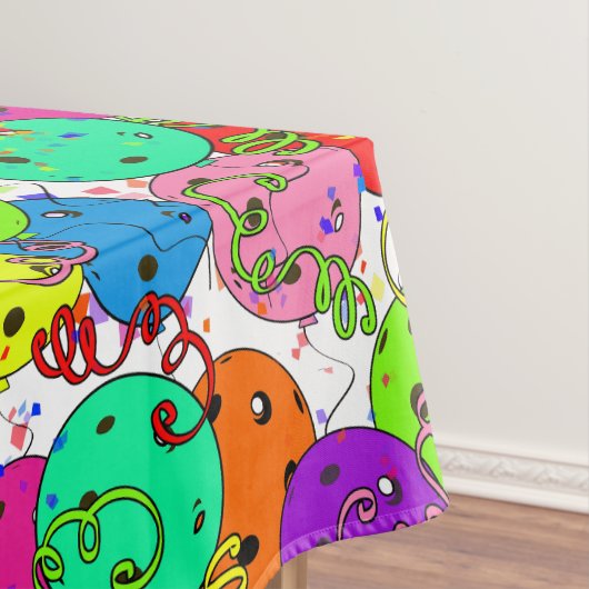 Pickleball Party Confetti- en Pickleball-ballonnen Tafelkleed (Voorbeeld)