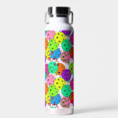 Pickleball Party Confetti- en Pickleball-ballonnen Waterfles (Voorkant)