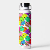 Pickleball Party Confetti- en Pickleball-ballonnen Waterfles (Achterkant)