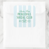 Pickleball Party Favoriet Groene & Blauwe Sticker  (Tas)