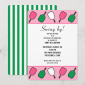 Pickleball Party Kaart (Voorkant / Achterkant)