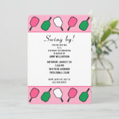 Pickleball Party Kaart (Staand voorkant)