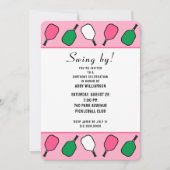 Pickleball Party Kaart (Voorkant)