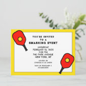 Pickleball Party Kaart (Staand voorkant)