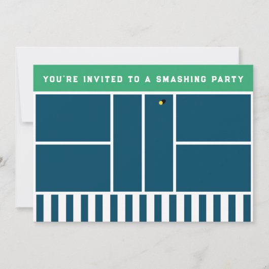 Pickleball Party Kaart (Voorkant)