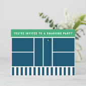 Pickleball Party Kaart (Staand voorkant)