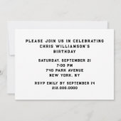 Pickleball Party Kaart (Achterkant)