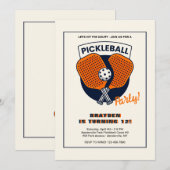 Pickleball Party Kaart (Voorkant / Achterkant)