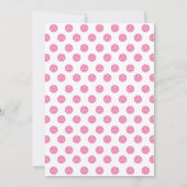 Pickleball Party Paddles Roze Groen Custom Kaart (Achterkant)