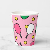 Pickleball Party Papieren Bekers (Voorkant)