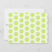 Pickleball Party Pickle Juice Custom Groen Bedankkaart (Achterkant)