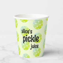 Pickleball Party Pickle Juice Custom Groen Papieren Bekers