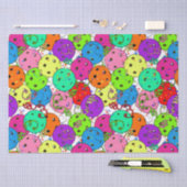 Pickleball Party Pickleball Ballonnen op Wit Tissuepapier (Craft)