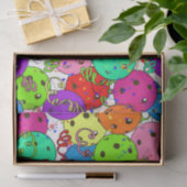 Pickleball Party Pickleball Ballonnen op Wit Tissuepapier (Geschenk)