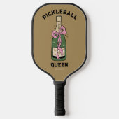 Pickleball Party Queen Custom Name Paddle (Voorkant)