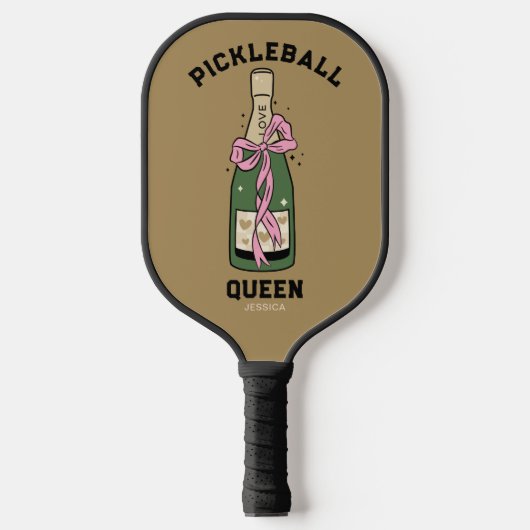 Pickleball Party Queen Custom Name Paddle (Voorkant)