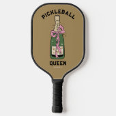 Pickleball Party Queen Custom Name Paddle (Achterkant)