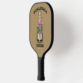 Pickleball Party Queen Custom Name Paddle (Links)