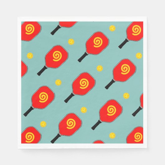 Pickleball Party Servet (Voorkant)