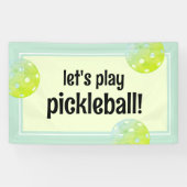 Pickleball Party Sport Groen Custom Spandoek (Horizontaal)