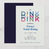 Pickleball Party Sports Lets Dink Party Invitation Kaart (Voorkant / Achterkant)