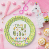 Pickleball Party Verjaardag Papieren Bordje (Feest)