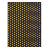 Pickleball Party Wedding Bachelor Zwart en Goud Tafelkleed (Voorkant)