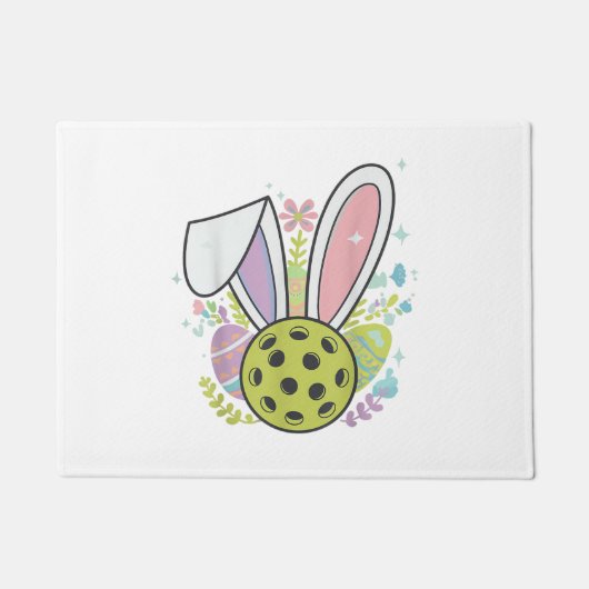 Pickleball Pasen T-Shirt Deurmat (Voorkant)