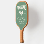 Pickleball Pasgetrouwd Huwelijkscadeau Aangepaste  Paddle (Links)