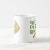 Pickleball Passion: Blijf uit de keuken Grappig Koffiemok (Center)