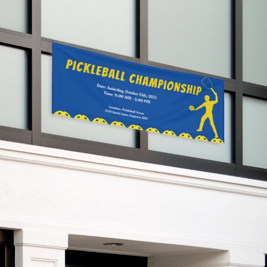 Pickleball Passion Event Display Banner (Buitenkant Gebouw)