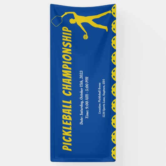 Pickleball Passion Event Display Banner