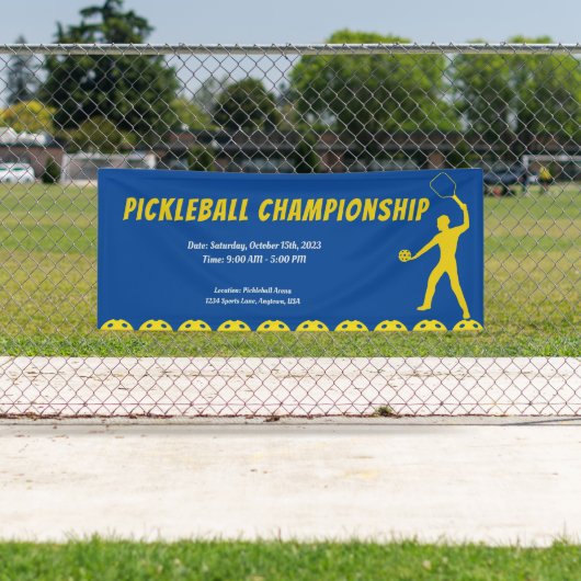 Pickleball Passion Event Display Banner (Insitu)