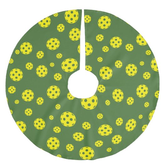 Pickleball patroon aangepaste kerstboom rok (Voorkant)